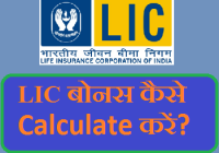 LIC policy bonus kaise calculate karate hai